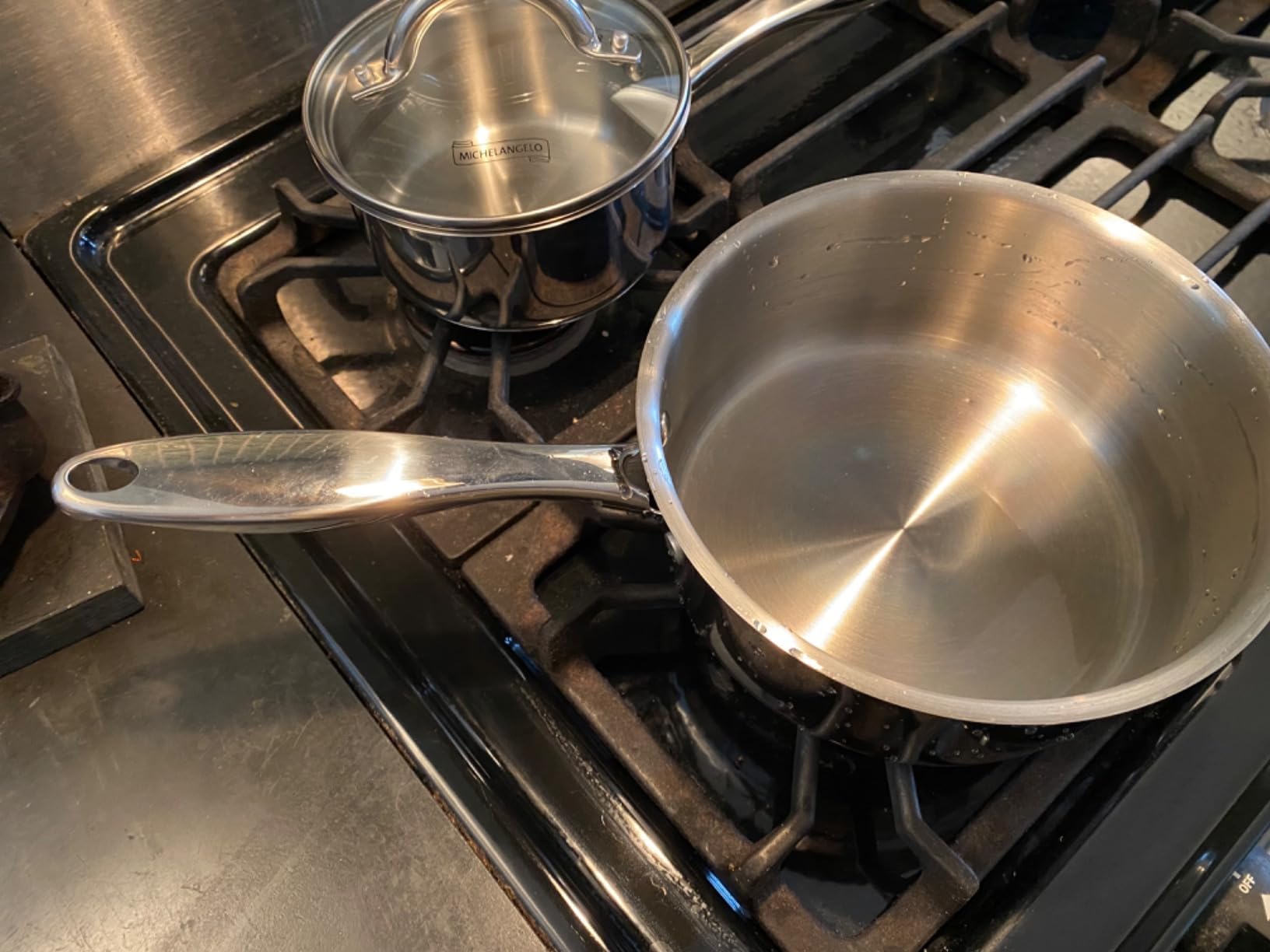 MICHELANGELO Stainless Steel Pot Set, 2QT & 3QT Saucepans, 8QT Stock Pot customer photo 1