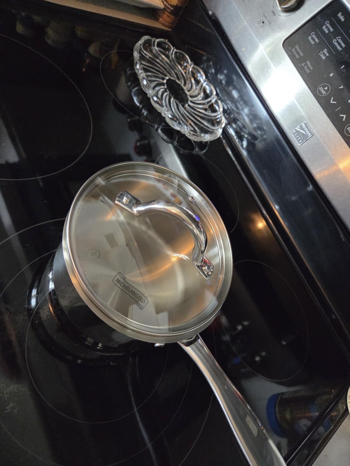 MICHELANGELO Stainless Steel Pot Set, 2QT & 3QT Saucepans, 8QT Stock Pot customer photo 2