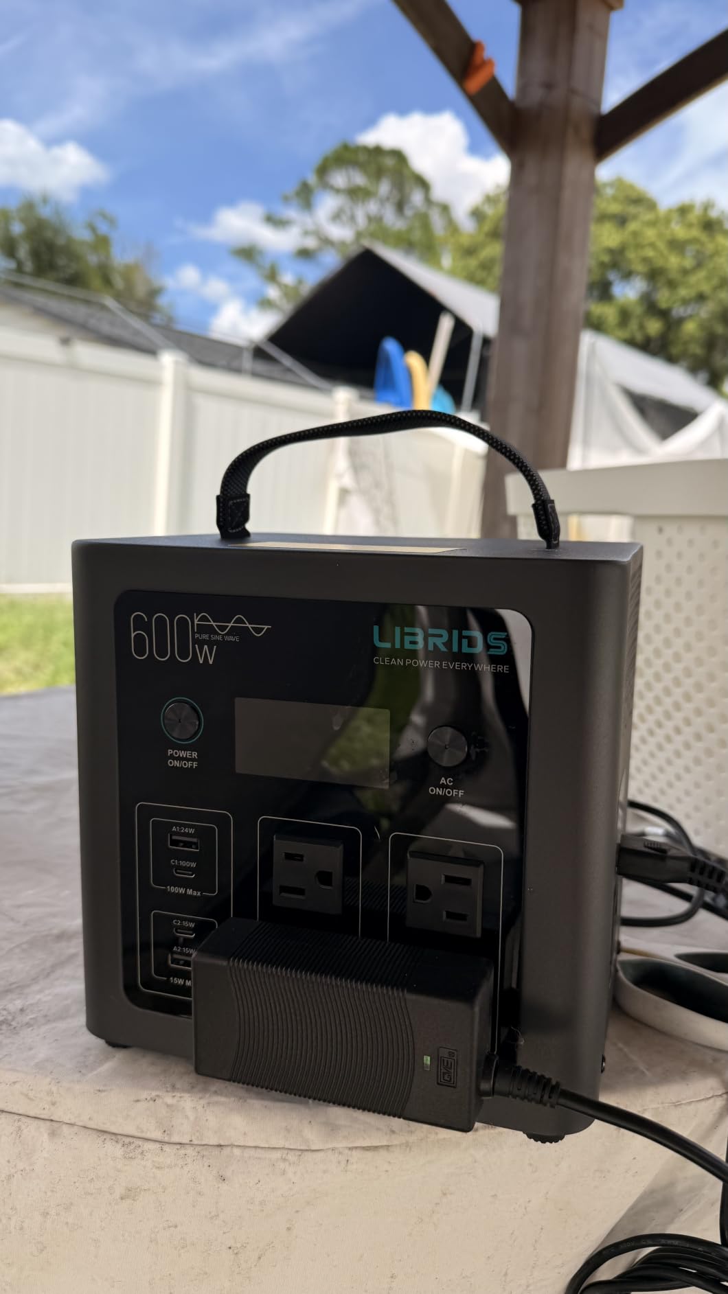 LIBRIDS Portable Power Station 640Wh, 1200W Surge, Solar Generator 4 AC | Backup LiFePO4 Battery, 1.5Hr Charge, 10ms UPS, 8 Ports, Pure Sine Wave Metal Design for RV Camping, Home Backup & Emergency customer photo 2