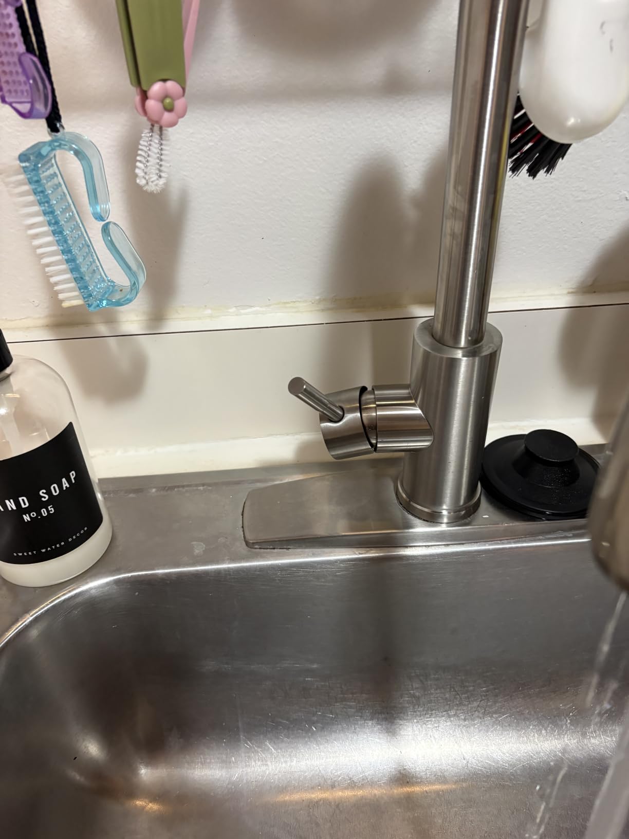 FORIOUS Touch Activated Kitchen Faucets Pull Down Sprayer, Brushed Nickel customer photo 1