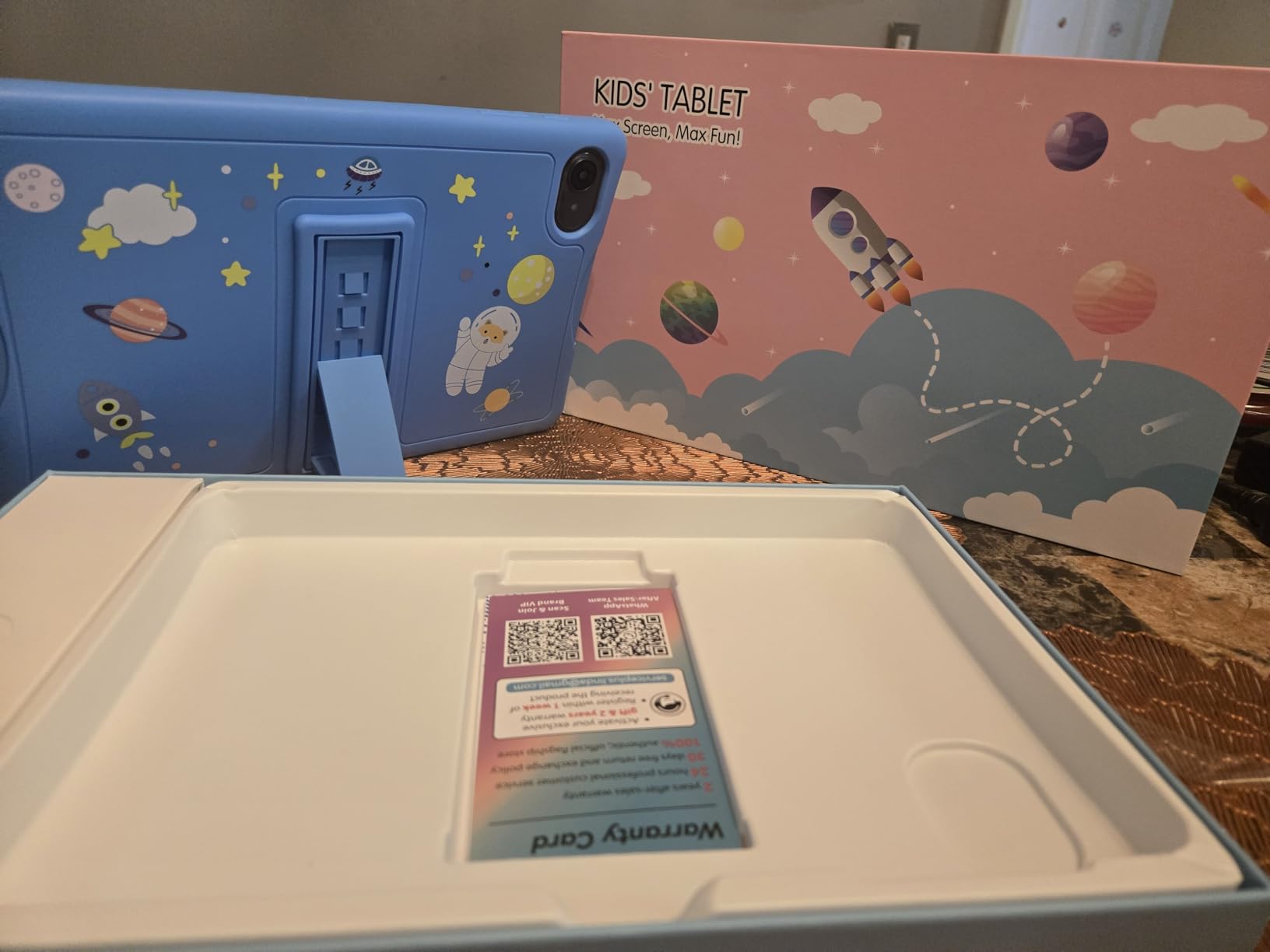 Kids Tablet 10 inch, Android 16 Tablets for Kids Ages 8-12,16GB RAM 64GB ROM,Parental Control, Pre-Installed Kiddos Software & Kids Space, Includes Case & Stylus Pen, 2TB Expand, HD Eye‑Care Screen customer photo 1