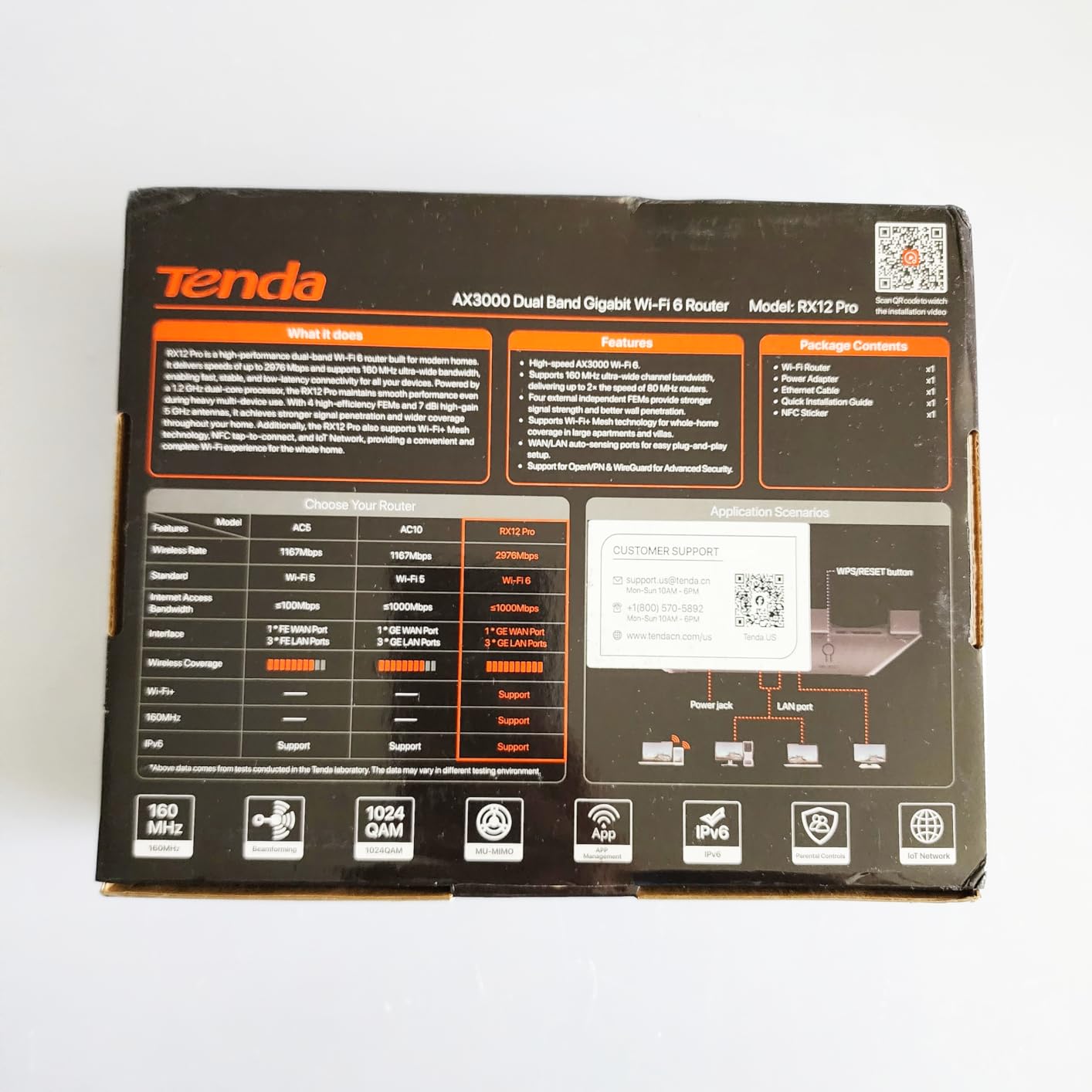 Tenda AX3000 WiFi 6 Router, Dual-Band Gigabit, RX12 Pro V3.0 customer photo 1