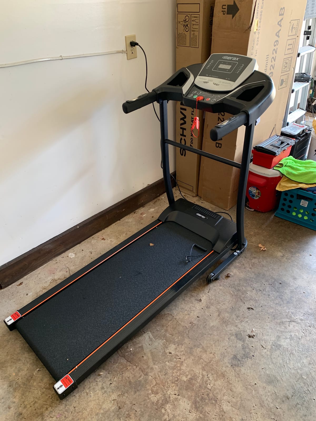 Merax Treadmill with Incline: 3.0HP Quiet Foldable Treadmills for Home, Portable Treadmills Walking Pad with Handle Bar, Walking Pad Treadmill for Running and Jogging with 300 LBS Capacity customer photo 2