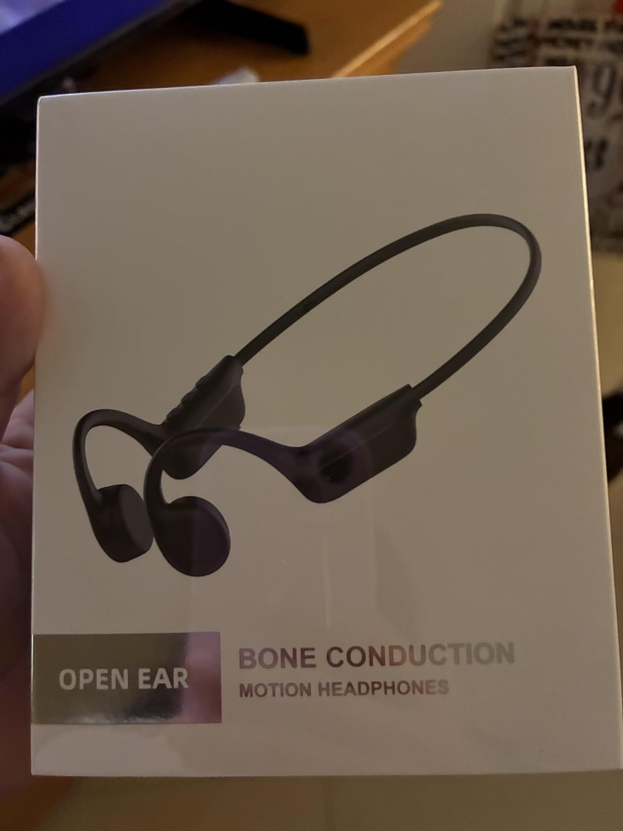 2026 Bone Conduction Headphones, Bluetooth 6.0 Open Ear Headphones，Wireless Sports Earphones IPX5 Waterproof, 10H Long Battery Life Playtime for Running，Cycling，Gym (Gray-Black) customer photo 2