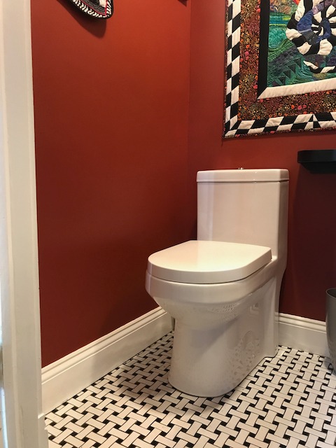 DeerValley Compact One Piece Toilet Standard Seat Height for Small Bathroom Dual Flush 1.1/1.6 GPF Powerful and Quiet 12'' Rough-In Skirted Toilet customer photo 1