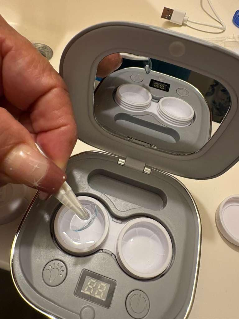 Pro 3.0 Ultrasonic Contact Lens Cleaner - 99% Brightness, Rechargeable, 50KHz German Motor, 3 Smart Modes customer photo 2