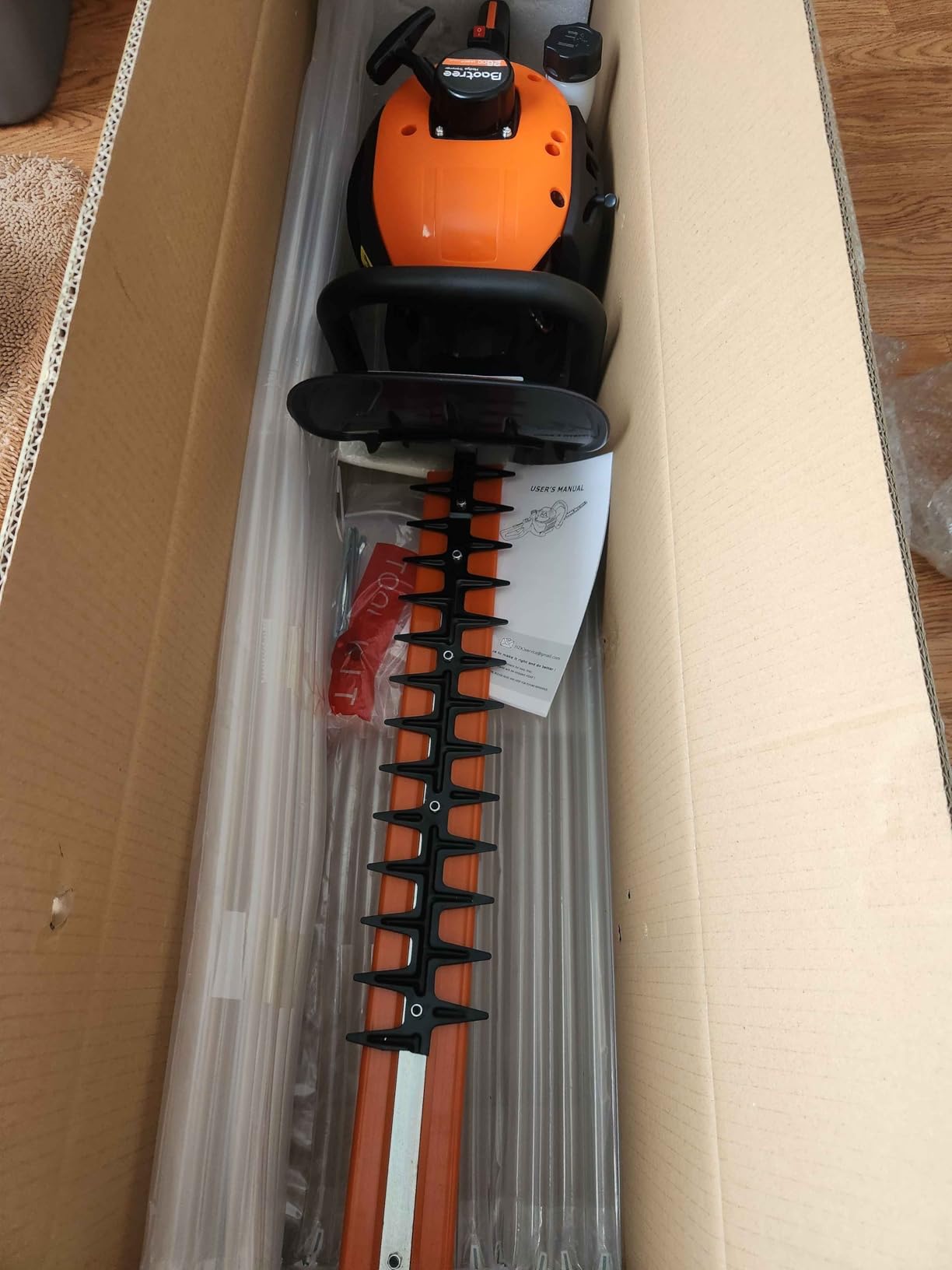 24-Inch 36cc 2 Cycle Gas Powered Dual Sided Hedge Trimmer (Red, 36cc) customer photo 1
