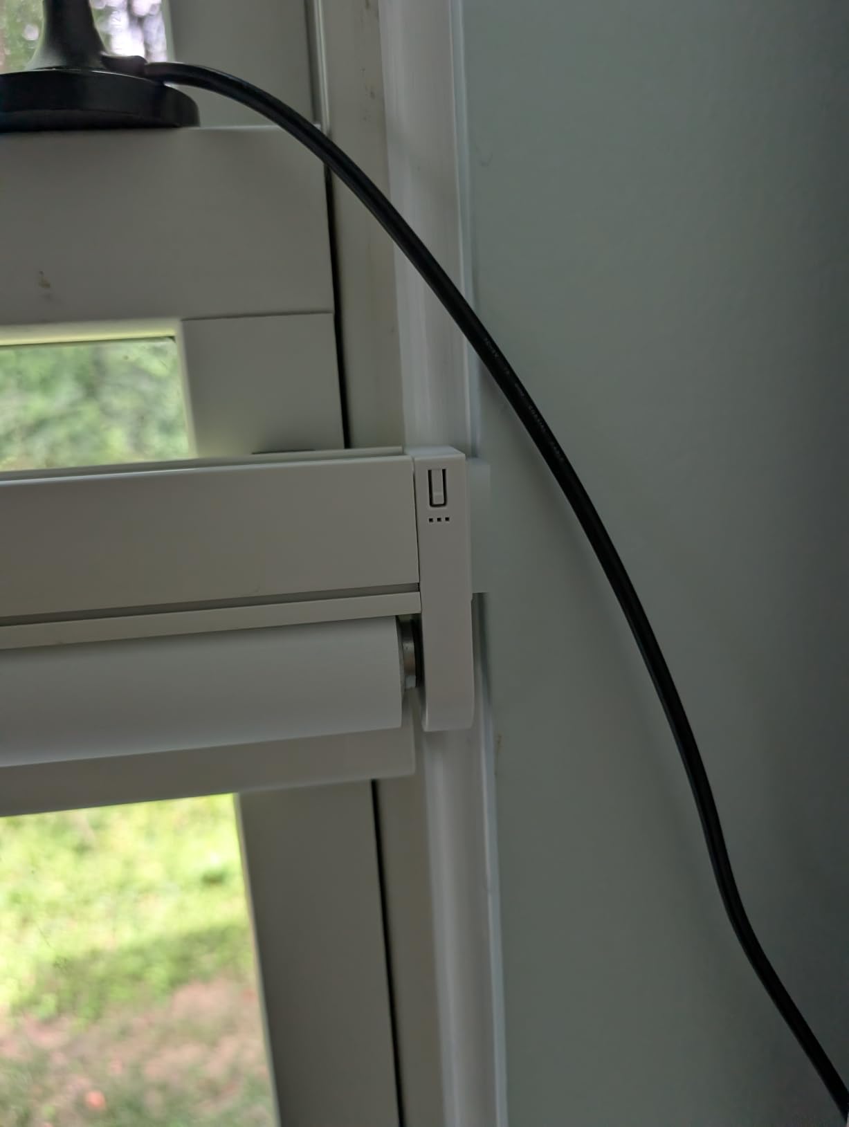 No-Drill Motorized Blackout Blinds with Remote, White, 46.5