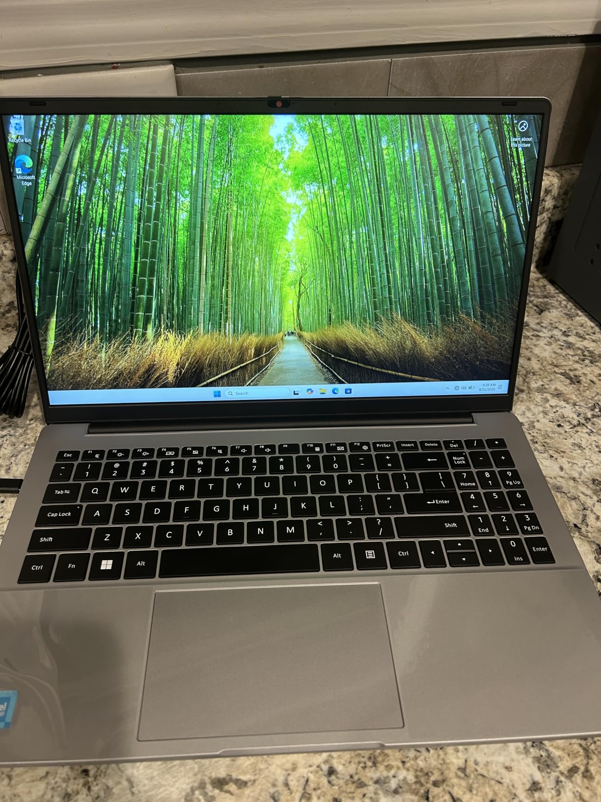 15.6 Inch Laptop Computer, N4020, 4GB DDR4 RAM, 128GB eMMC,with Windows 11 customer photo 1