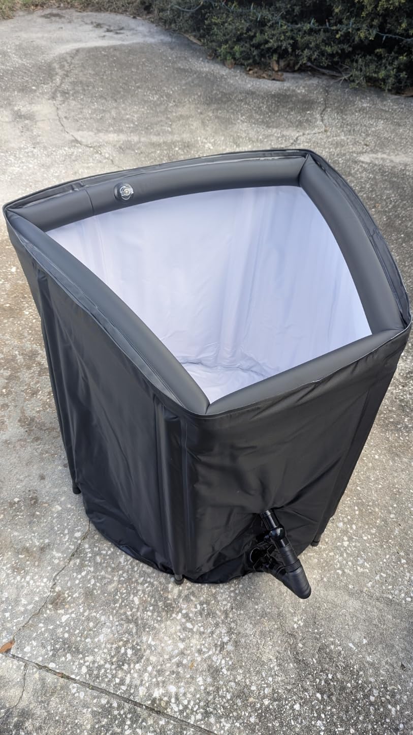 XXL 216 Gallon Ice Bath Tub with Insulated Lid – Inflatable PVC Cold Plunge Tub for Full Body Recovery, Chiller Compatible Ice Pod for Indoor & Outdoor Use customer photo 2