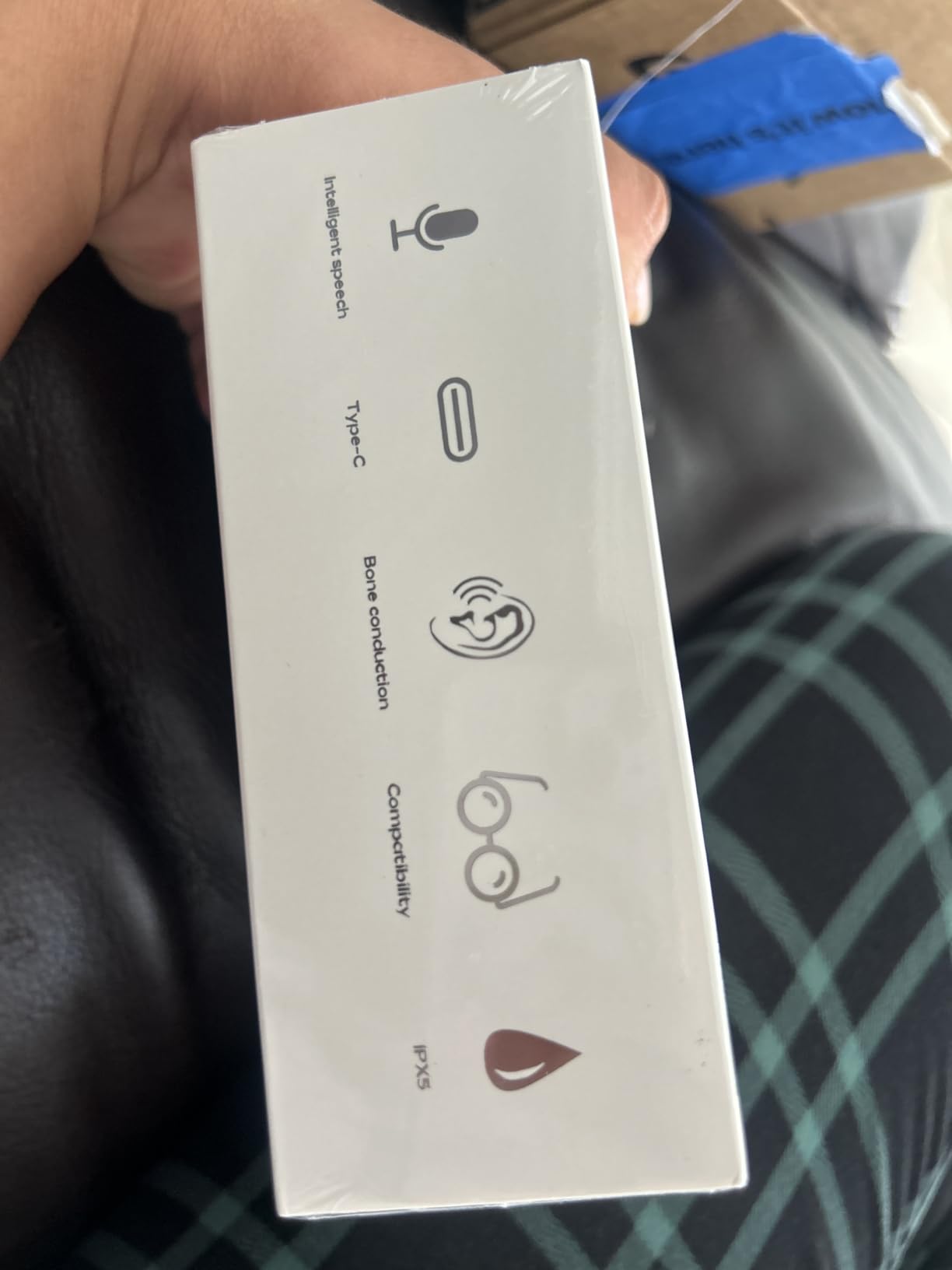 New Bone Conduction Open-Ear Headphones, Bluetooth 6.0, IPX5 Waterproof, 8H Playtime, Lightweight & Comfortable Sports Earphones for Running, Gym, Cycling, Workout, Sweatproof Wireless Headsets customer photo 1