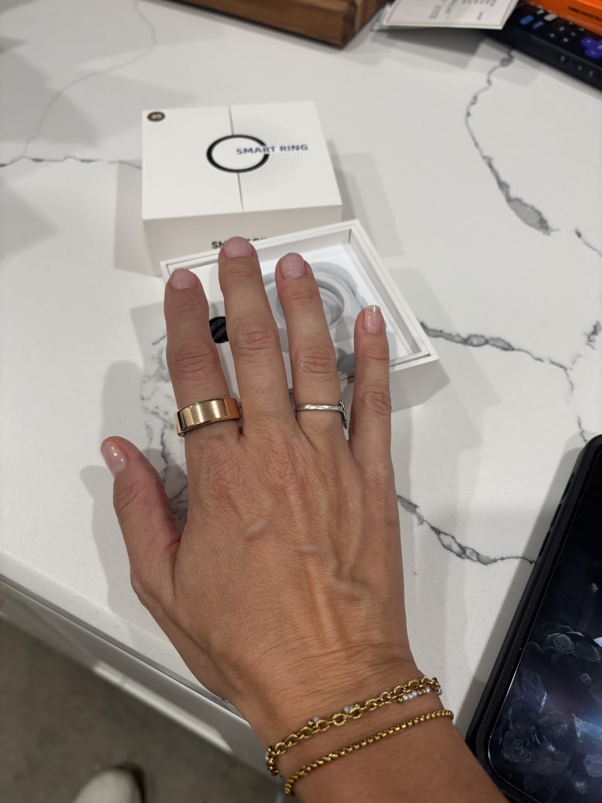 Smart Health Ring Fitness Tracker for Men Women, New RG 8 customer photo 1