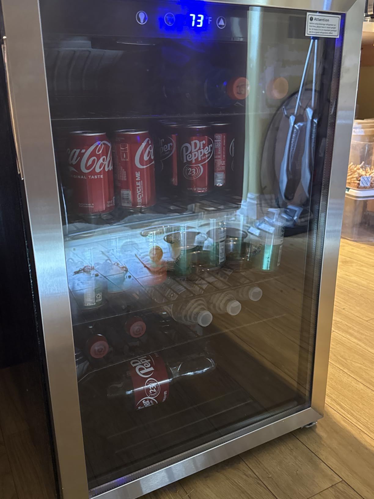 Feelfunn 3.2 Cu. Ft. Beverage Refrigerator, 126-Can Mini Fridge, 34-64°F customer photo 2