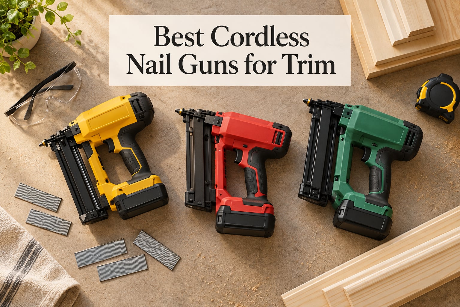 Best Cordless Nail Guns for Trim