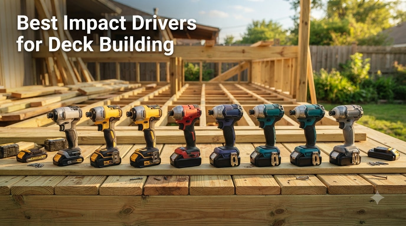 8 Best Impact Drivers for Deck Building (September 2026)
