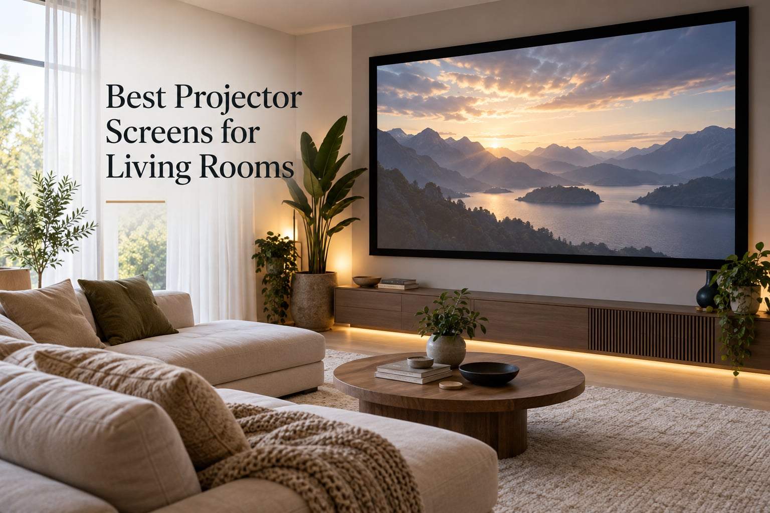 Best Projector Screens for Living Rooms