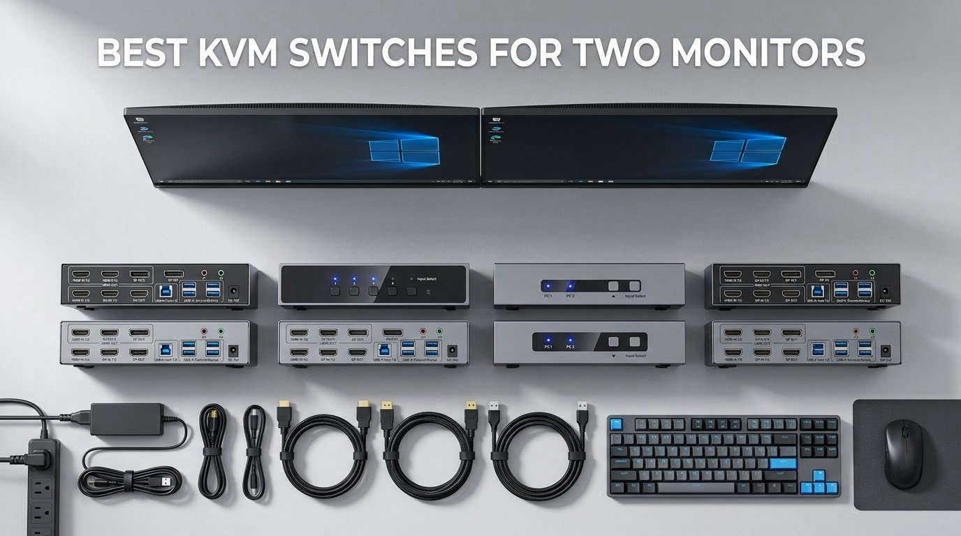 12 Best KVM Switches for Two Monitors (October 2026) Honest Reviews
