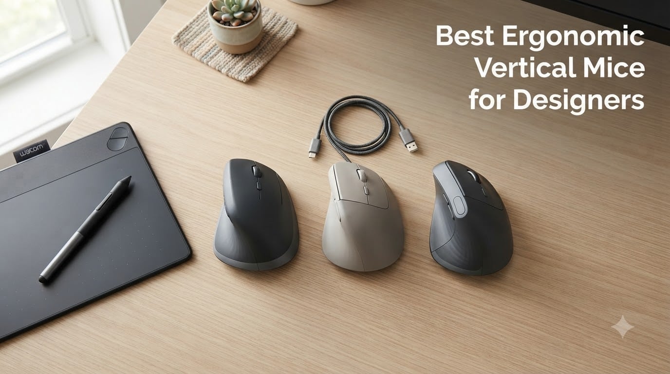 8 Best Ergonomic Vertical Mice for Designers (September 2026)
