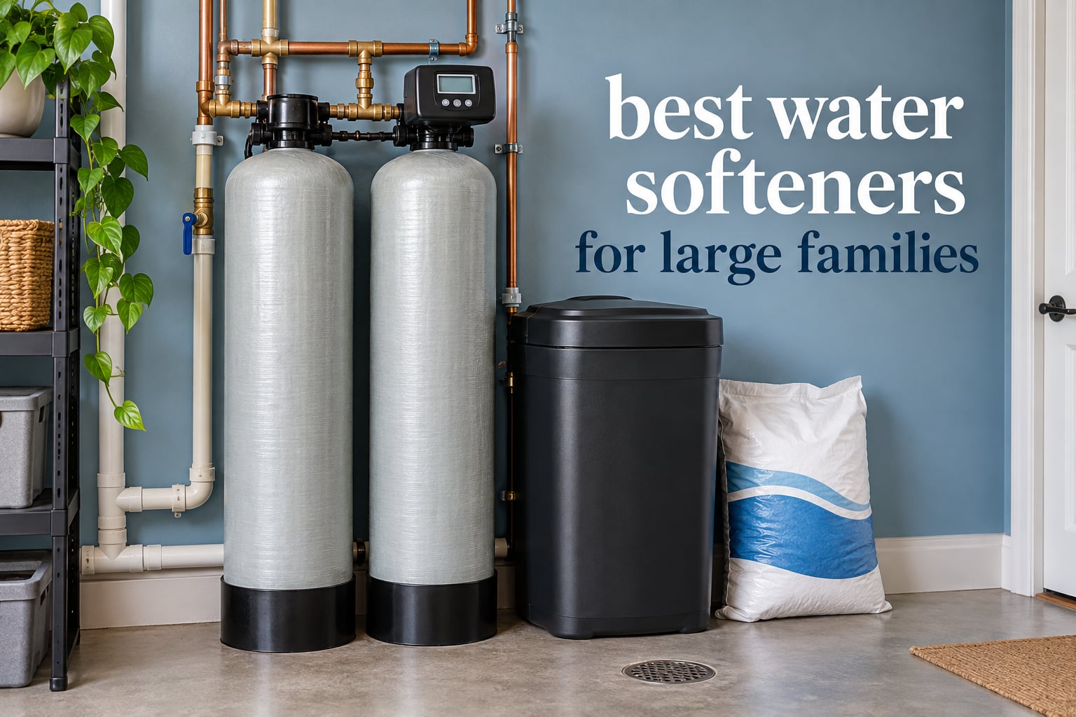 10 Best Water Softeners for Large Families (October 2026)