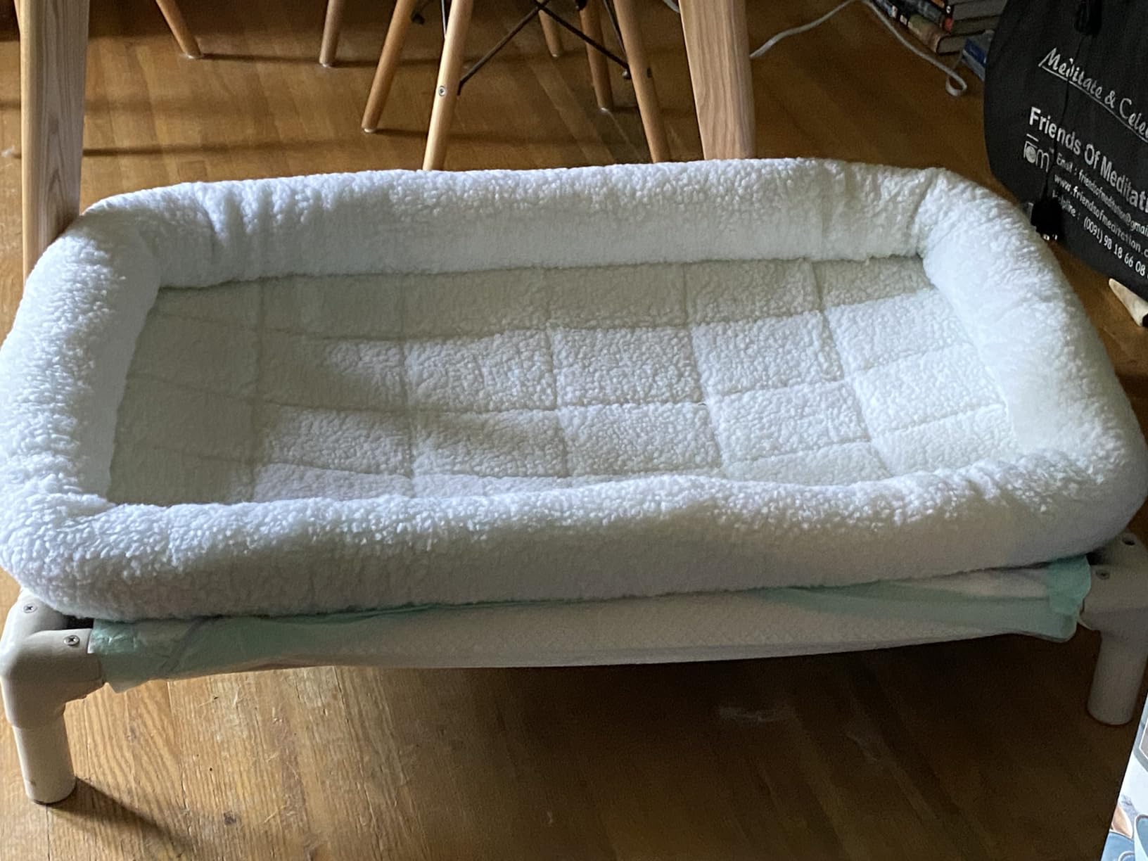MidWest Homes for Pets QuietTime XXS Dog Bed - Gray Faux Fur Bolster, Ultra-Soft and Machine Washable, Fits 18-Inch Crates and Carriers, for Small Dogs and Cats customer photo 1