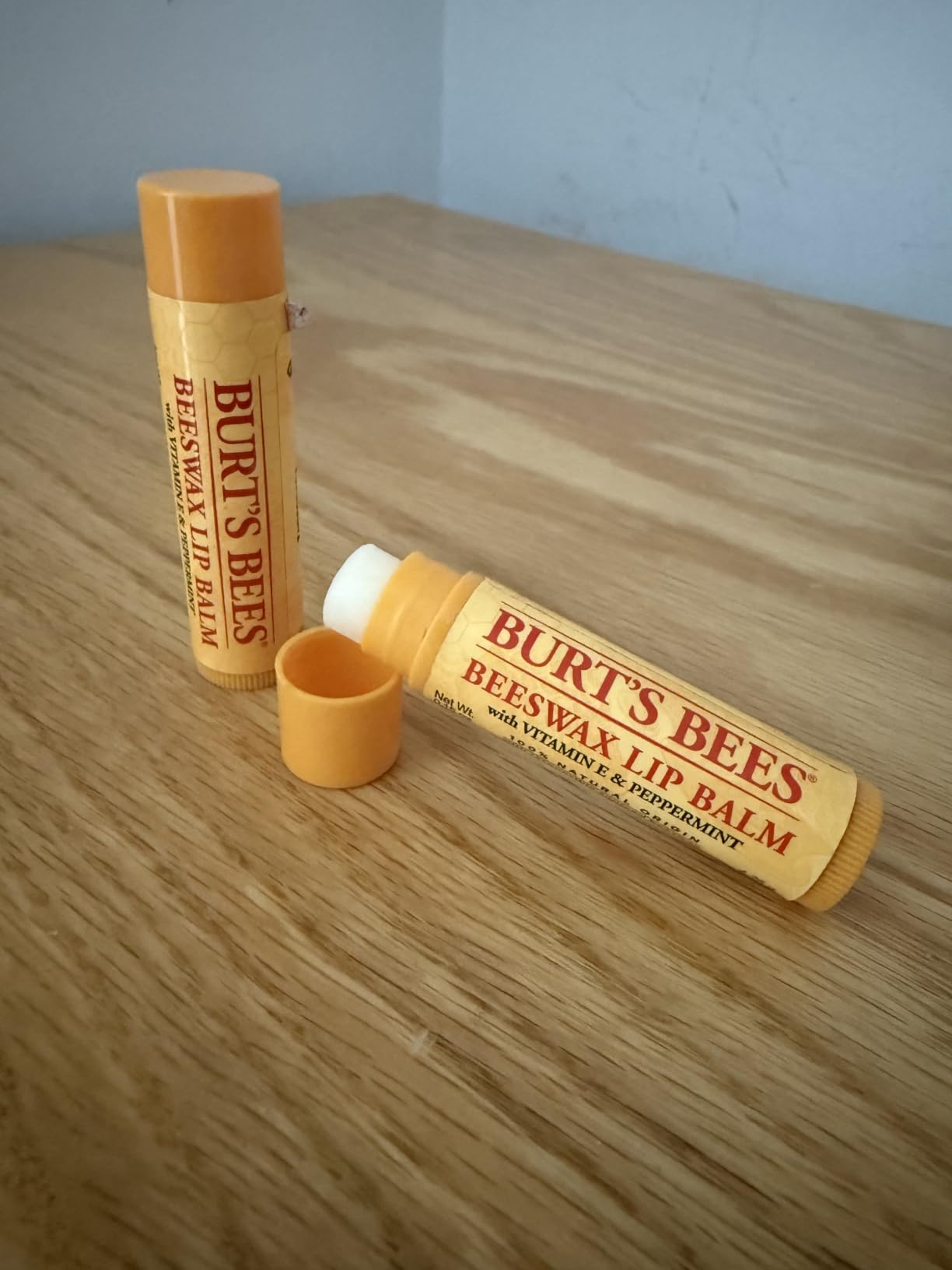 Burt's Bees 100% Natural Moisturizing Lip Balm (Original Beeswax) customer photo 2