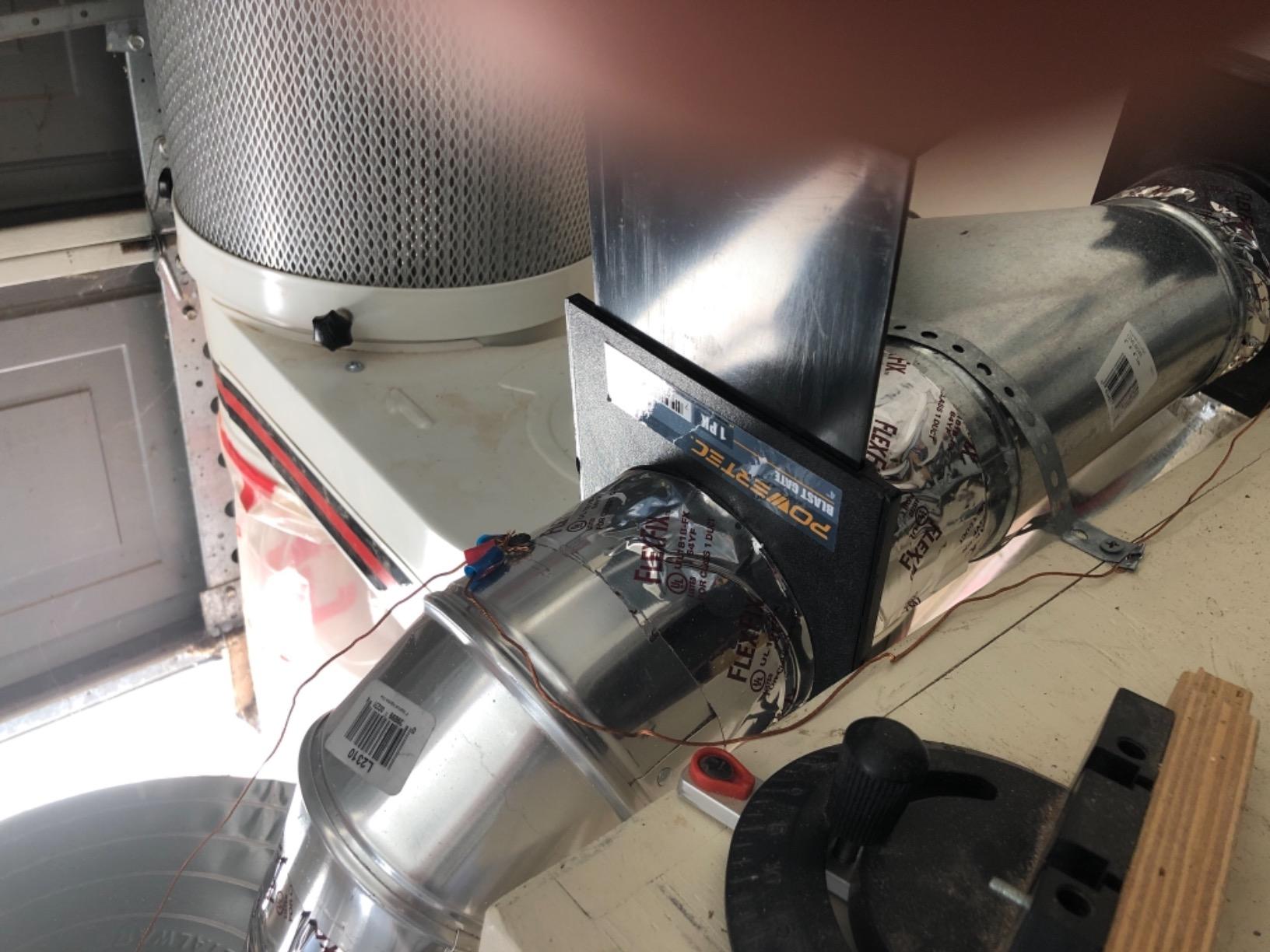 POWERTEC 70108 4 Inch Blast Gate for Dust Collector, Dust Collection Fittings customer photo 1