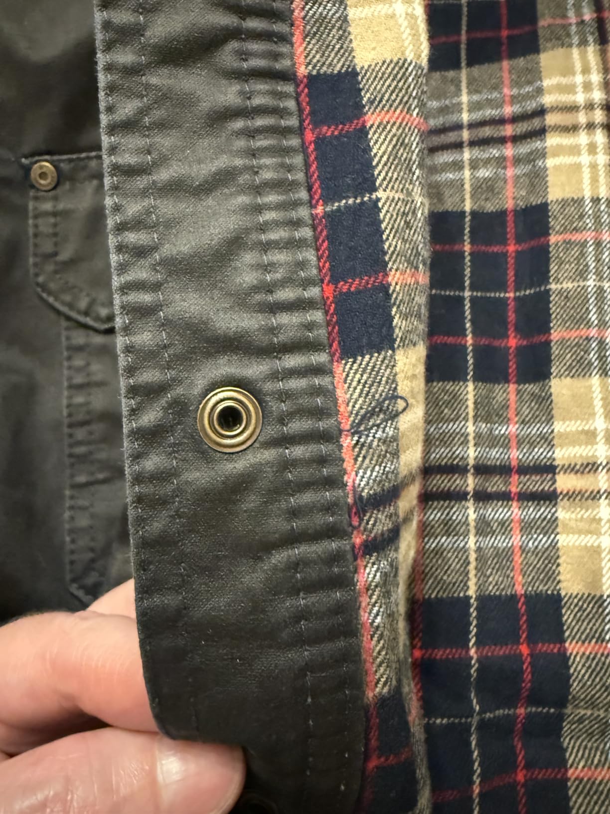 Legendary Whitetails Men's Flannel Lined Shirt Jacket Waxed Cotton Water Resistant customer photo 1
