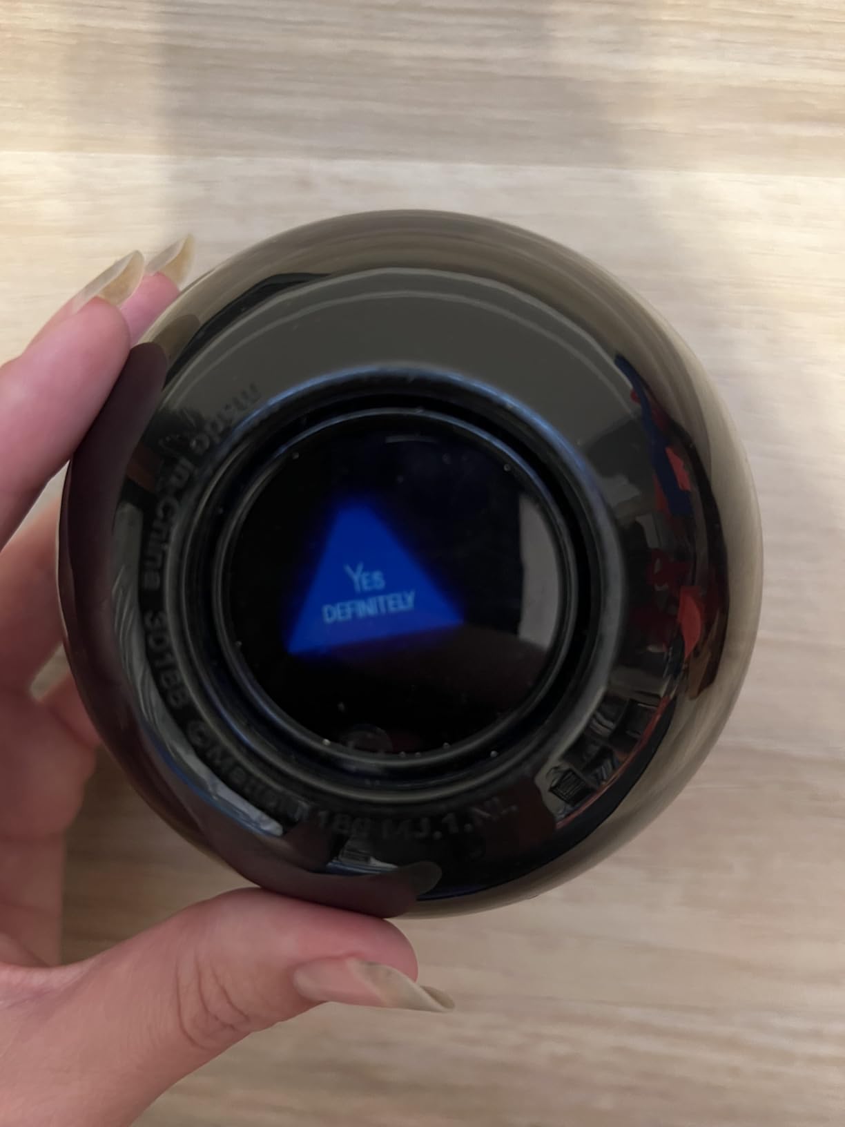 Mattel Games Magic 8 Ball Novelty Fortune-Telling Toy, Ages 3+ customer photo 1