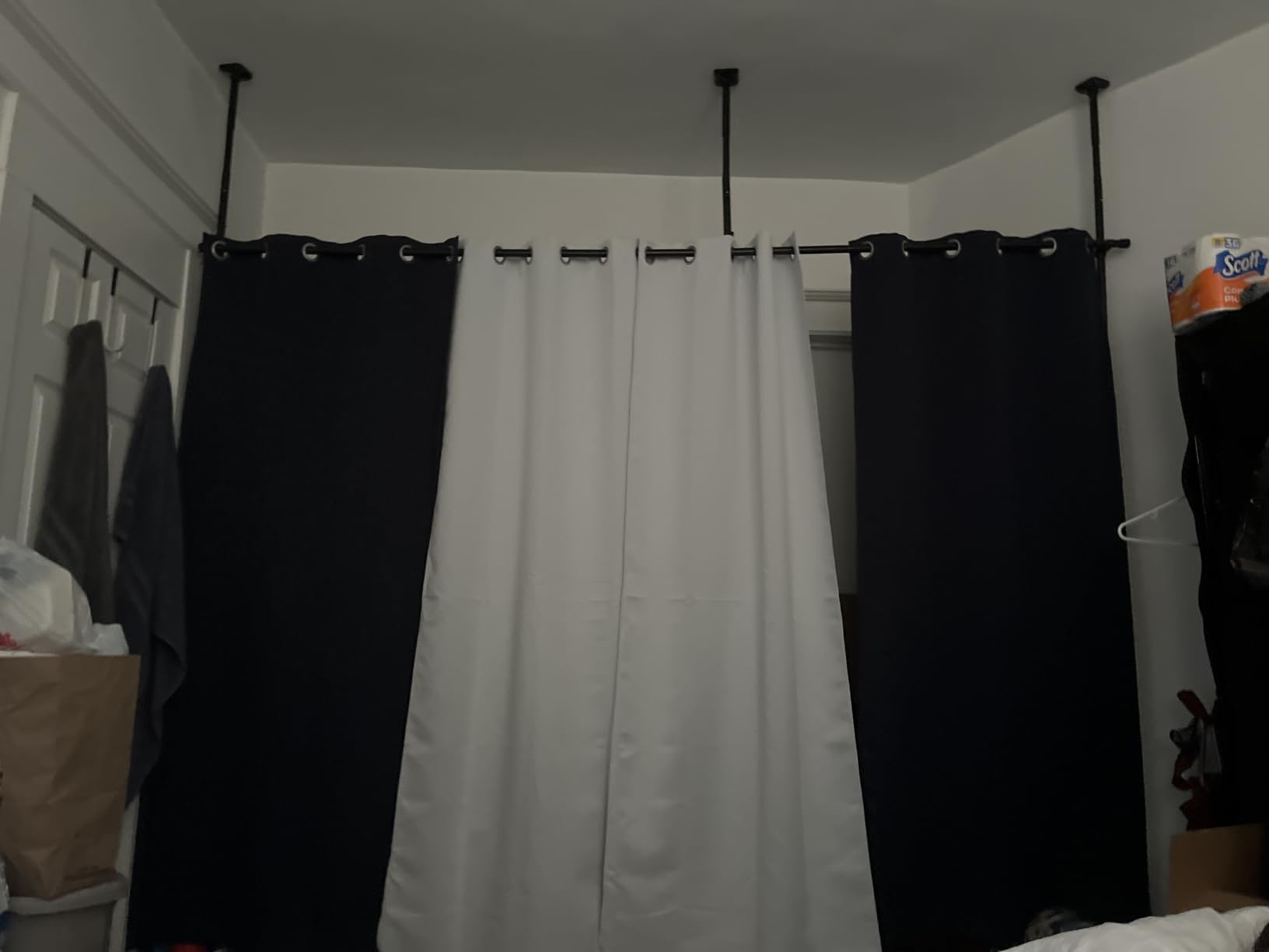 NICETOWN Grey Blackout Curtains for Bedroom 84 Inches Long, 2 Panels, W52 customer photo 1