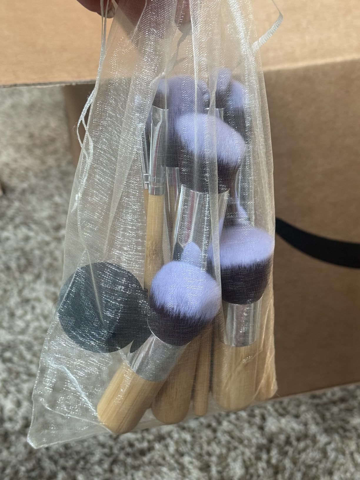 BS-MALL Makeup Brush Set 11 Pcs Makeup Sponge, Professional Bamboo Makeup Brushes for Foundation, Powder, Blush, Concealer, Eyeshadow & Blending, Ideal for Travel, Beginners & Makeup Artists customer photo 1