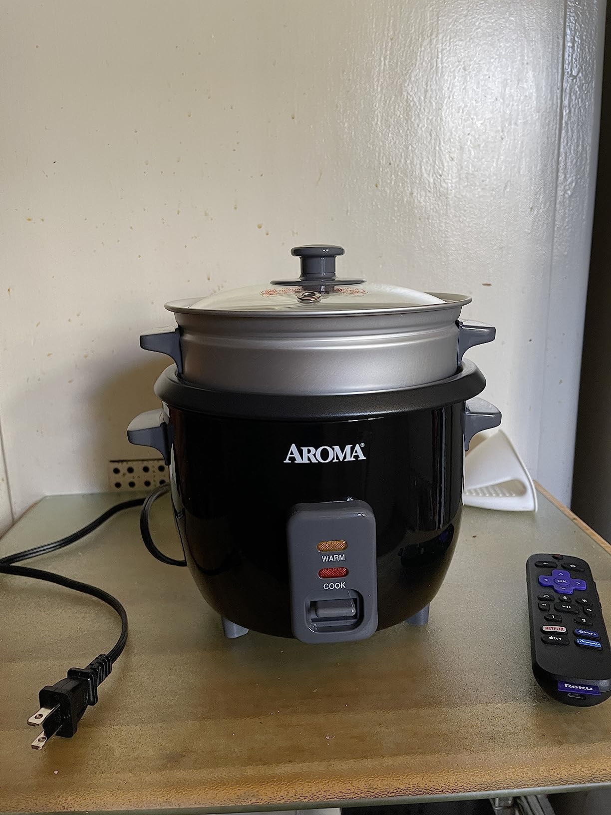Aroma Housewares ARC-363-1NGB 3 Uncooked/6 Cups Cooked Rice Cooker, Steamer, Multicooker, 2-6 cups, Black customer photo 2