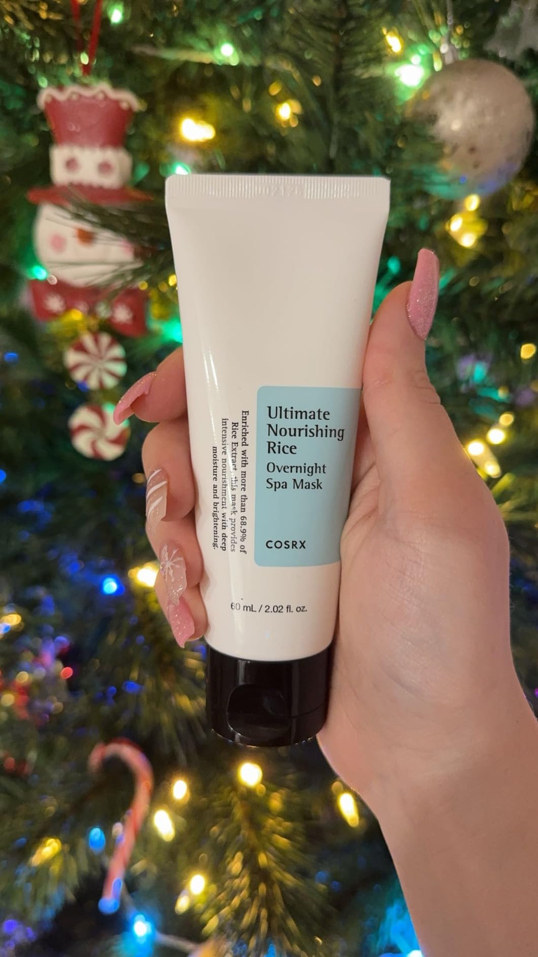 COSRX Ultimate Nourishing Rice Overnight Spa Mask, Niacinamide, 2.02fl.oz customer photo 1