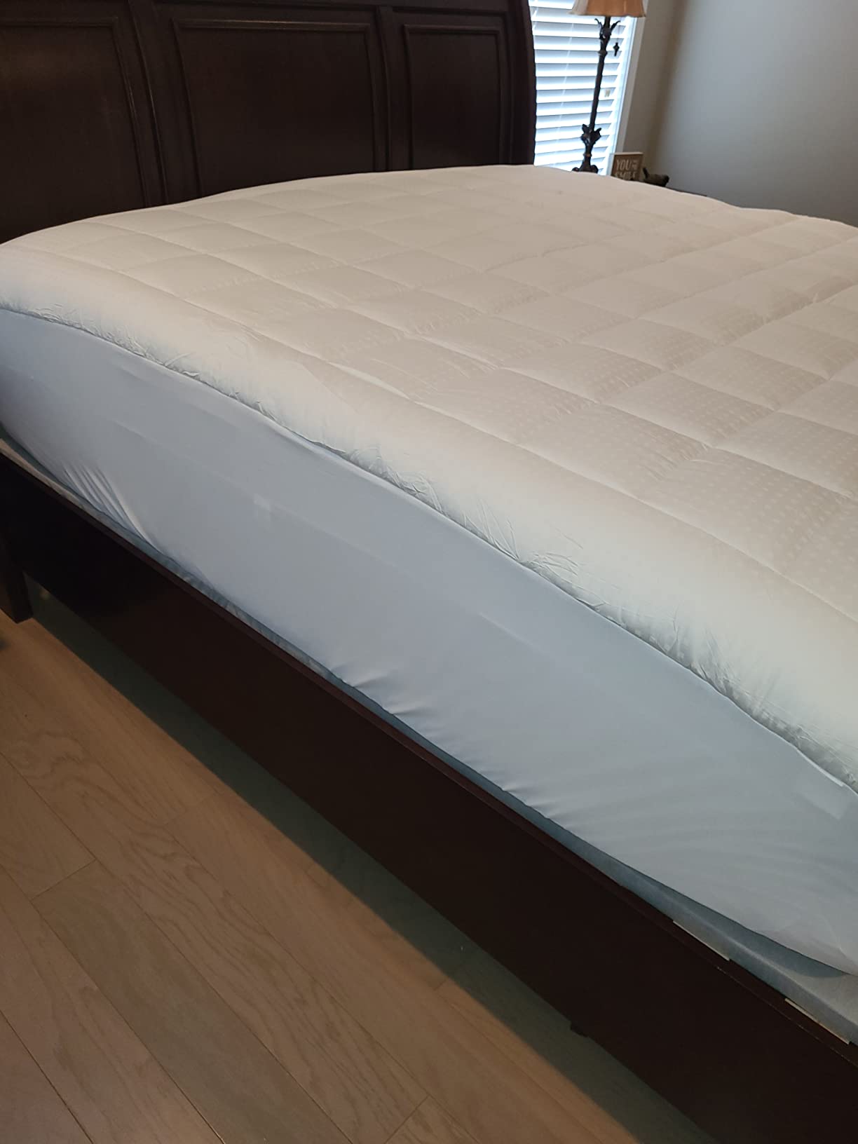 EASELAND King Size Mattress Pad Cotton Pillow Top Mattress Topper White customer photo 1