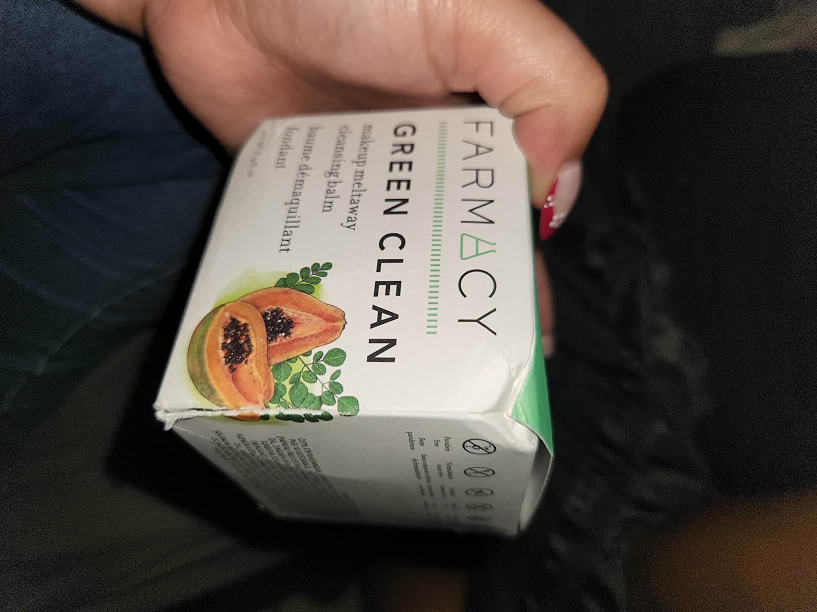 Farmacy Makeup Remover Cleansing Balm - Green Clean Waterproof Makeup Remover Balm + Oil Cleanser for Face - Gently Melts Make Up + SPF - Hydrates + Softens Skin with Super Greens + Papaya (100ml) customer photo 2