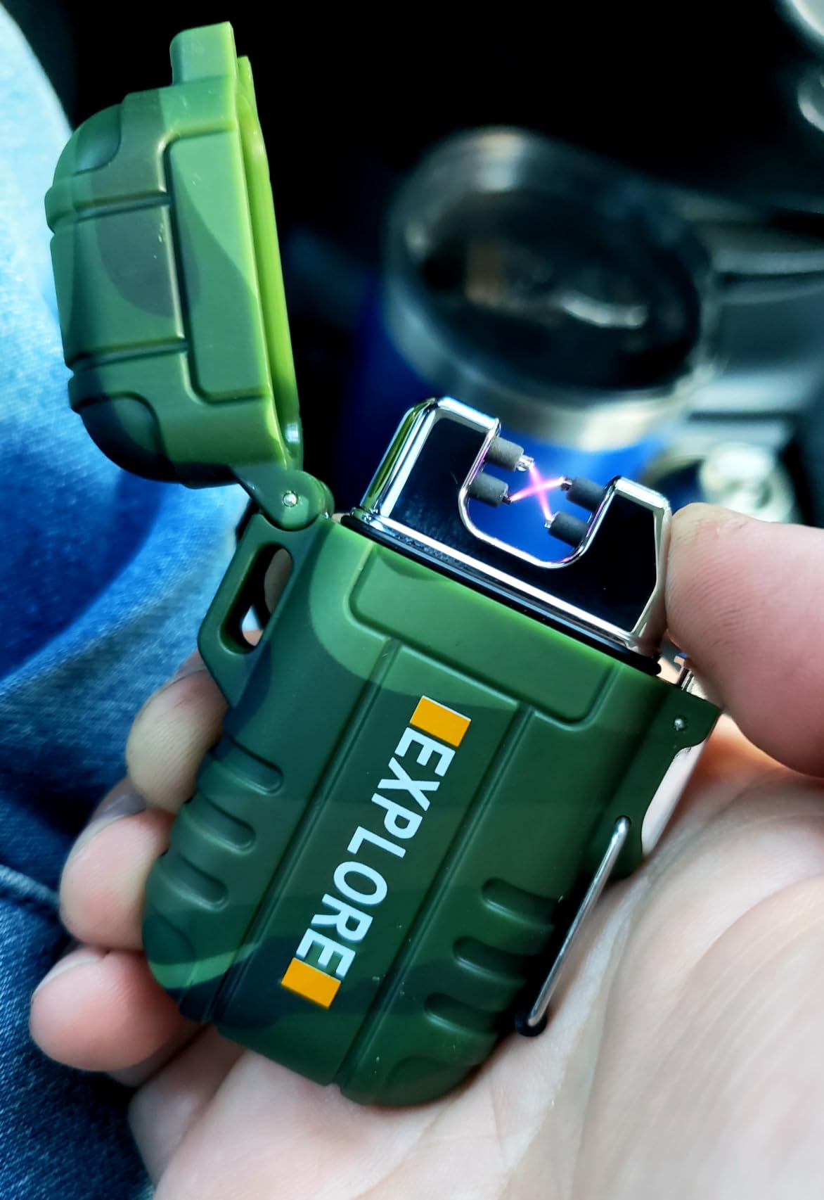 Electric Dual Arc Lighter Mens Stocking Stuffers Camping Gadgets Gifts Men customer photo 1