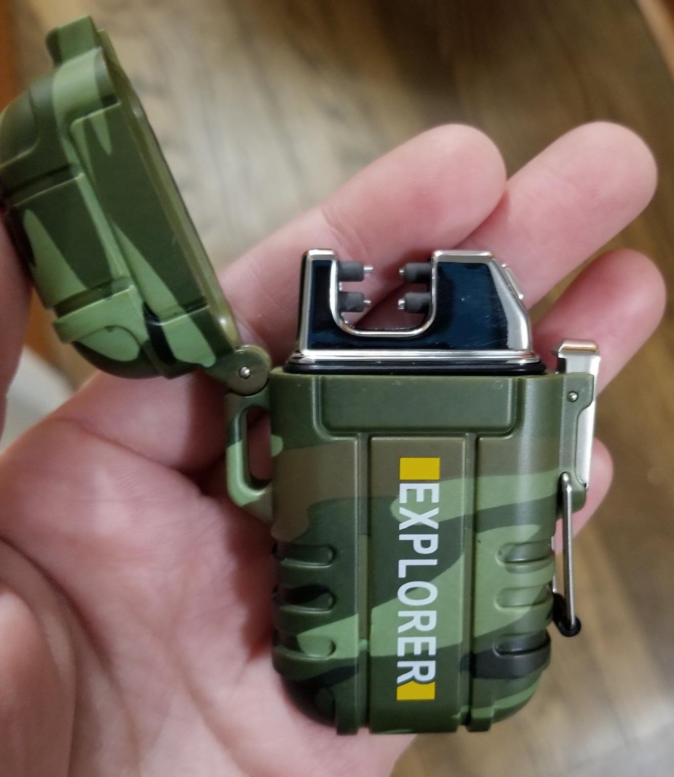 Electric Dual Arc Lighter Mens Stocking Stuffers Camping Gadgets Gifts Men customer photo 2