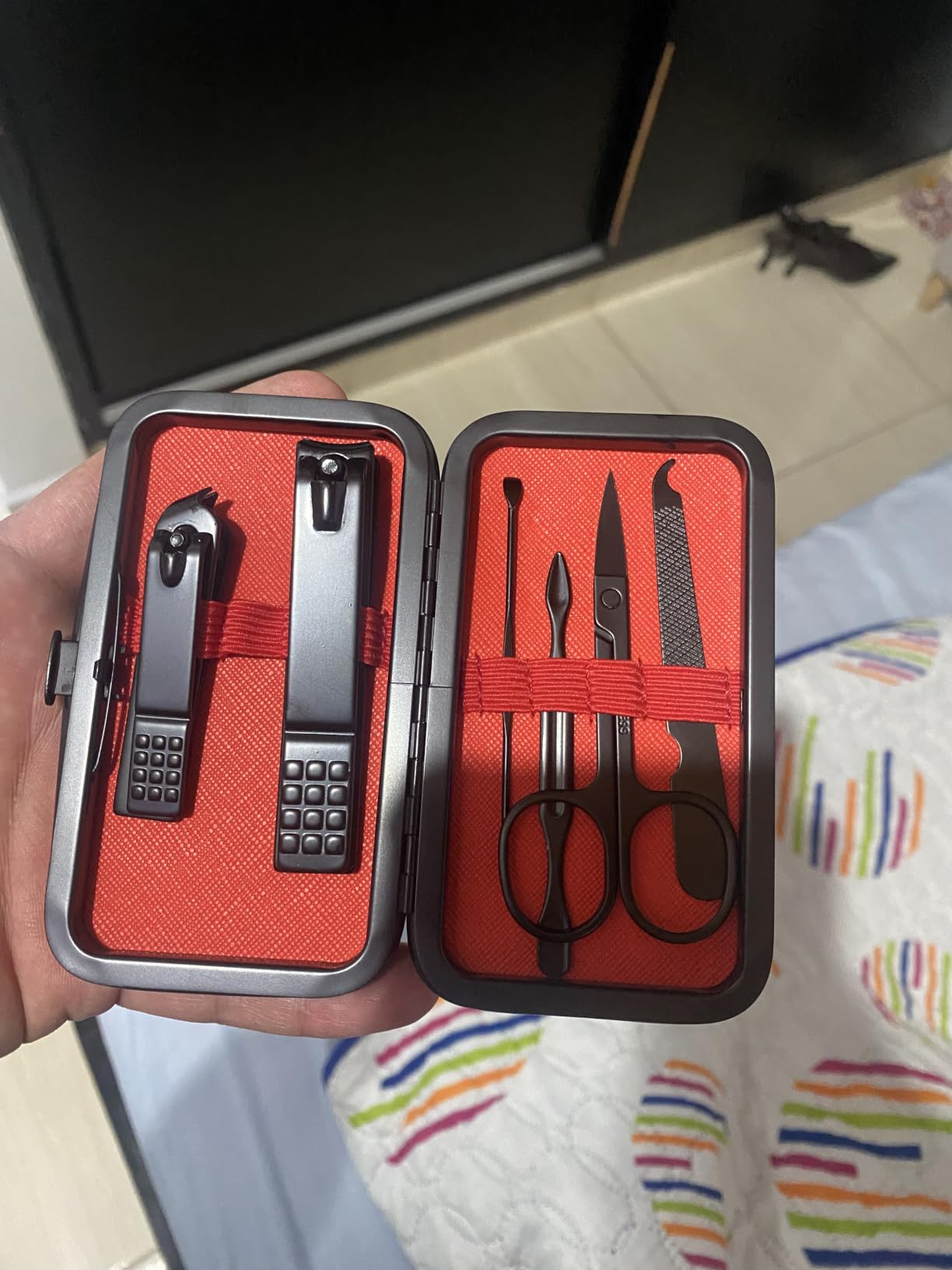 Aceoce Manicure Set Nail Clippers Set Gifts for Men Manicure Pedicure Kit customer photo 1