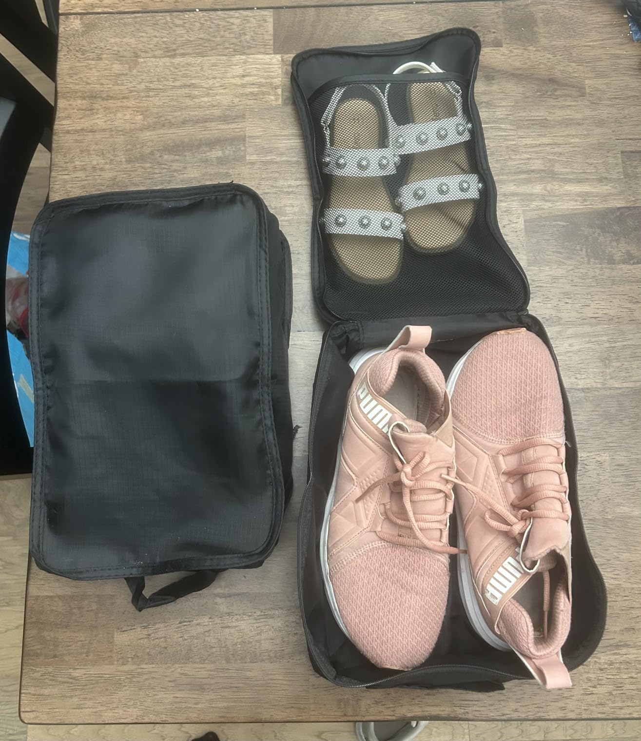 Travel Shoe Bags, Foldable Waterproof Shoe Puches Organizer-Double Layer (Multi-colored4) customer photo 2