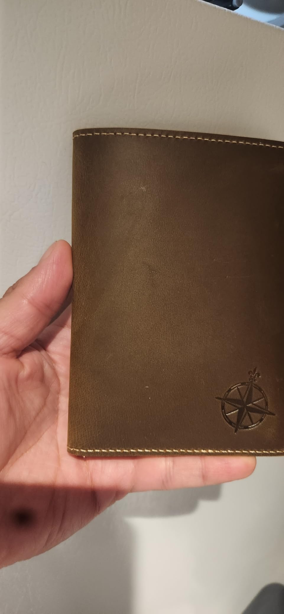 WANDERINGS Leather Travel Wallet with Passport Holder - 4