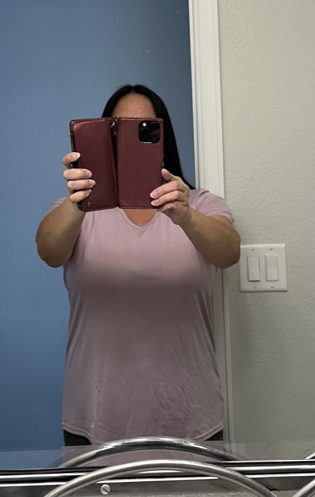 Real Essentials 5 Pack: Women's Dry-Fit Short Sleeve V Neck T Shirt Workout Fitness Yoga Top Tee (Available in Plus Size) customer photo 2
