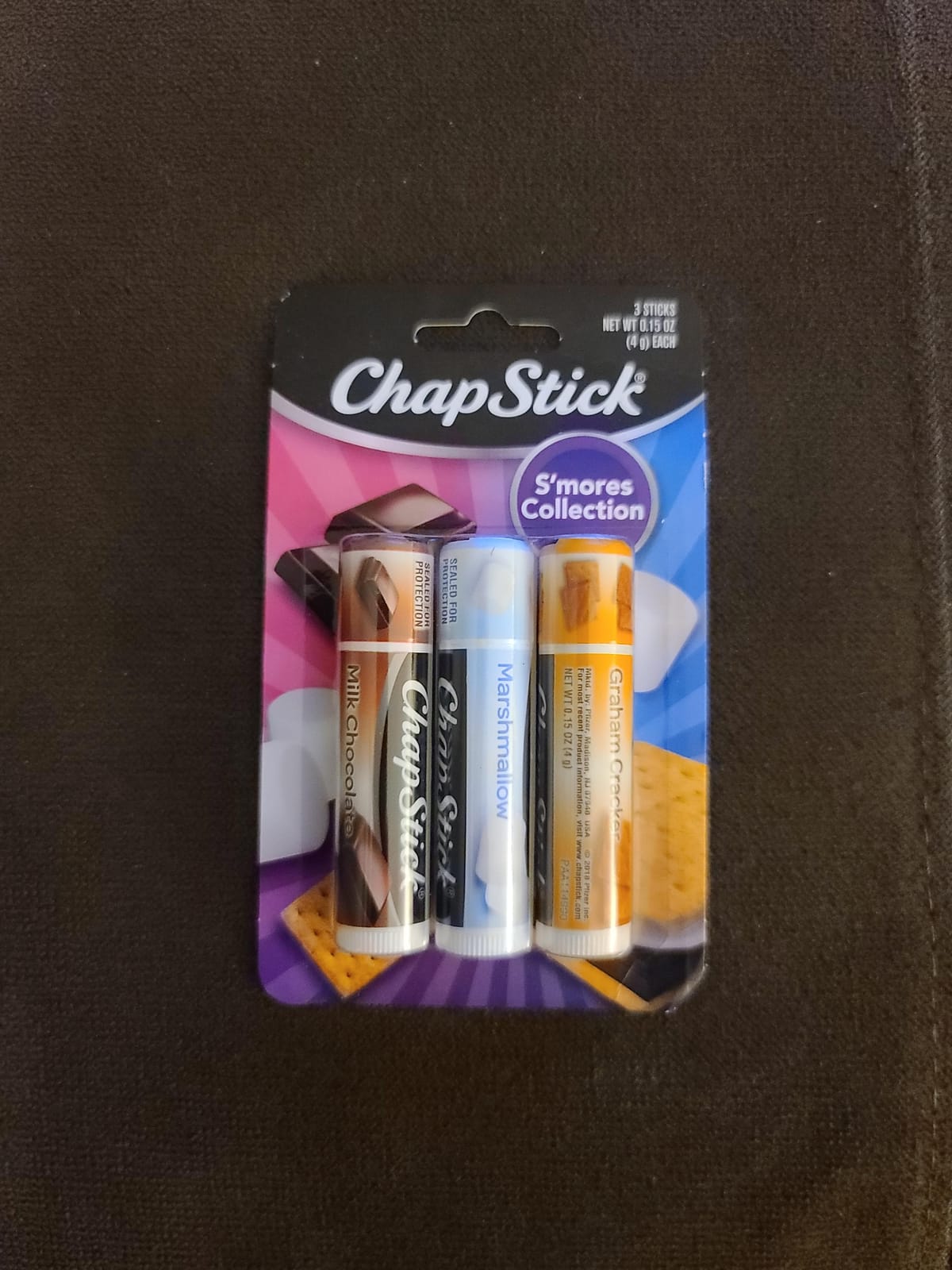 ChapStick S'more Collection Variety Pack Lip Balm Tube, Lip Care, 0.15 Ounce (Pack of 3) customer photo 1