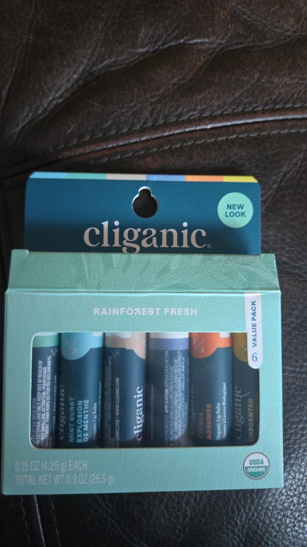 Cliganic Organic Lip Balm Set, 6 Flavors, 100% Natural for Dry Cracked Lips customer photo 1