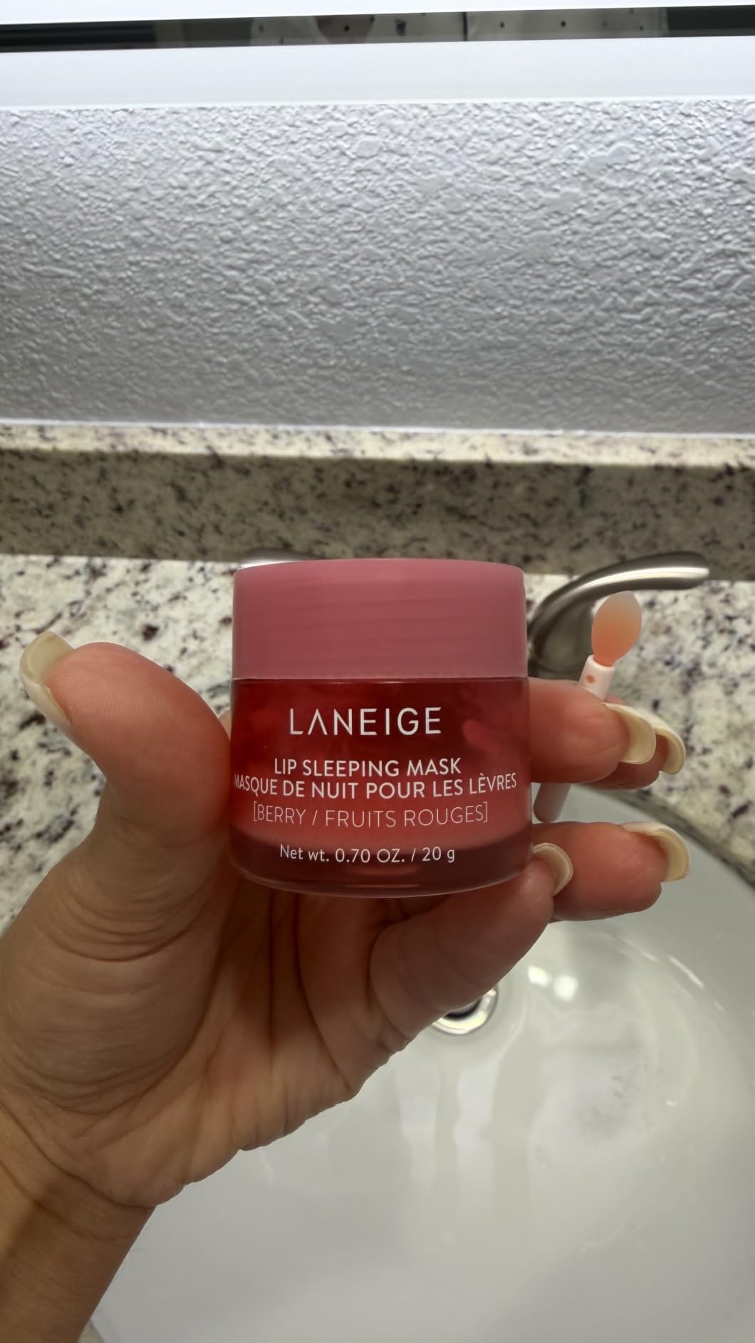 LANEIGE Lip Sleeping Mask: Korean Overnight Treatment For Dry Lips | Hydrating & Nourishing Overnight Lip Treatment Mask with Vitamin C, Shea & Murumuru Seed Butter customer photo 1