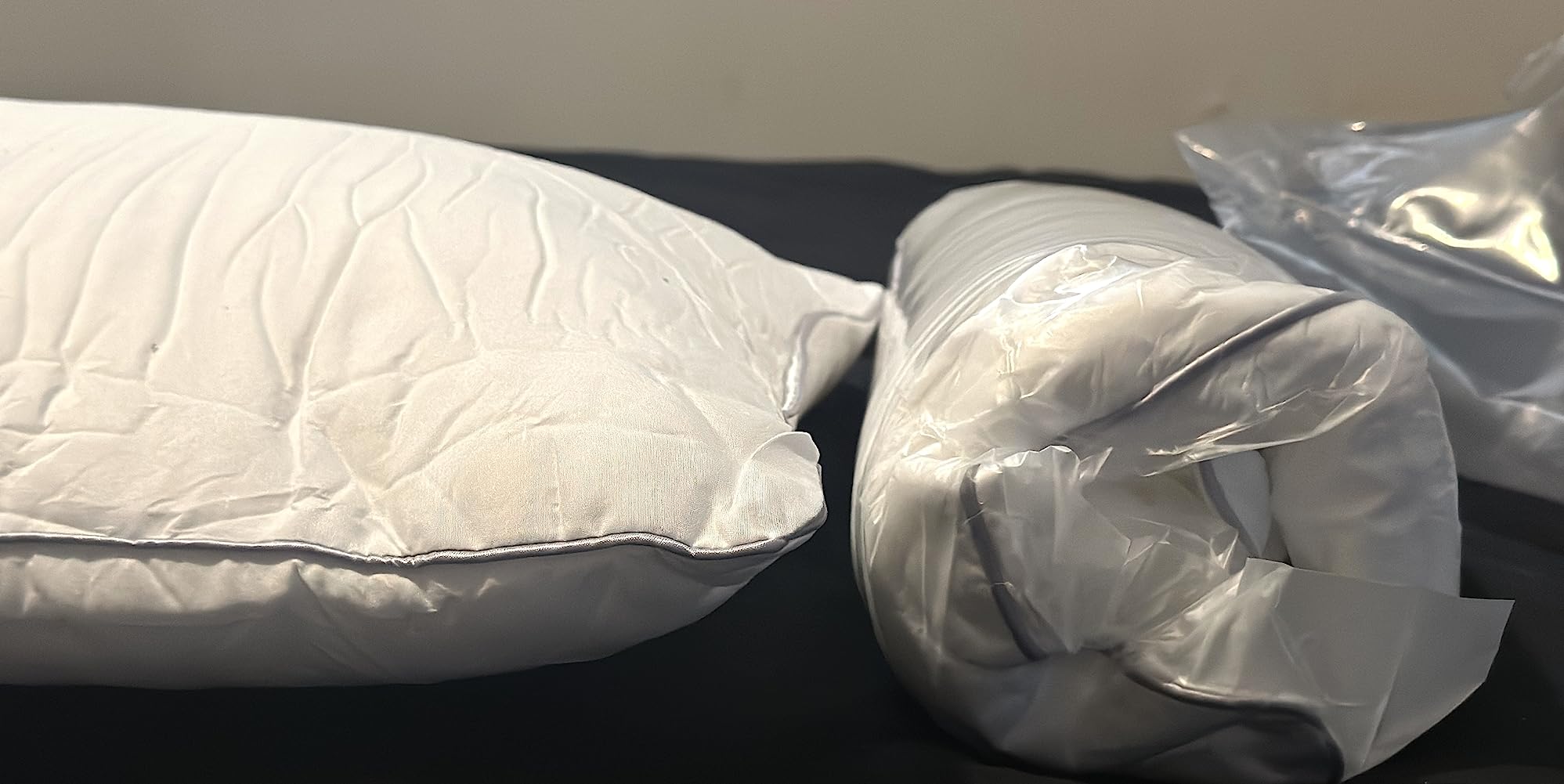 HIMOON Bed Pillows for Sleeping 2 Pack,Standard Size Cooling Pillows Set of 2,Top-end Microfiber Cover for Side Stomach Back Sleepers customer photo 2