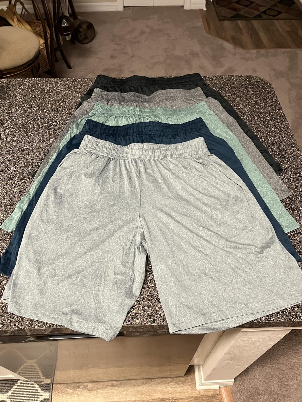 BALENNZ Mens Athletic Shorts with Pockets Quick Dry Workout Shorts Men customer photo 2