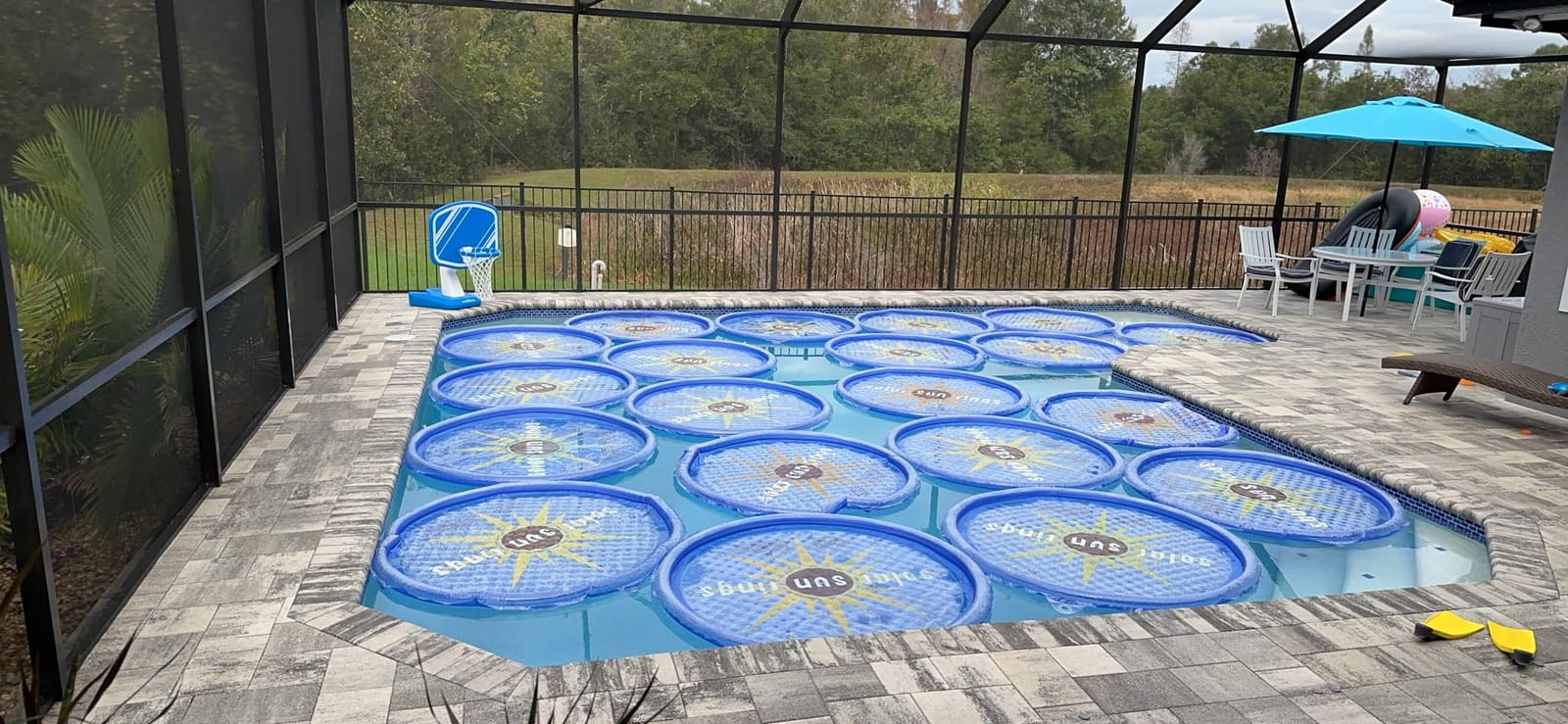 Solar Sun Rings 60-Inch UV Resistant Solar Pool Heater │ Above Ground & Inground Pools & Spas │ Sunburst │ 9-Pack customer photo 1