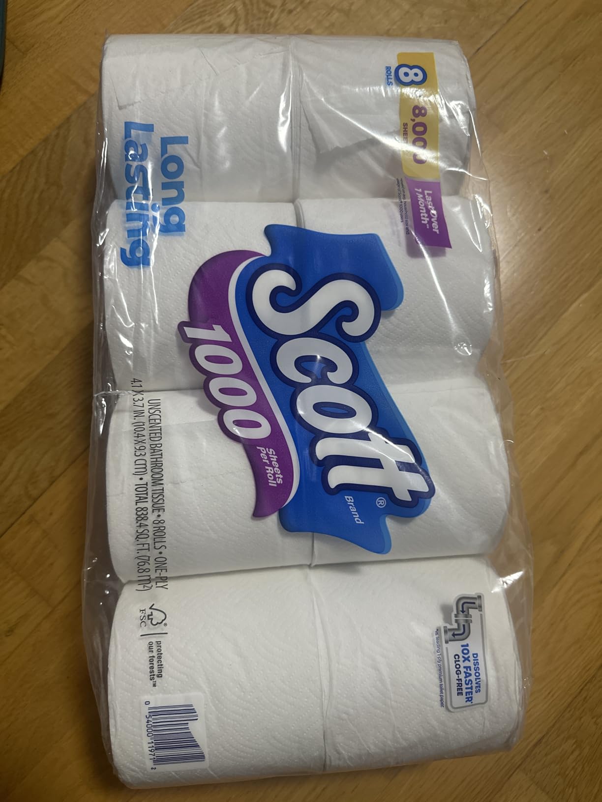 Scott 1000 Trusted Clean Toilet Paper, 32 Rolls, 1000 Sheets per Roll customer photo 1
