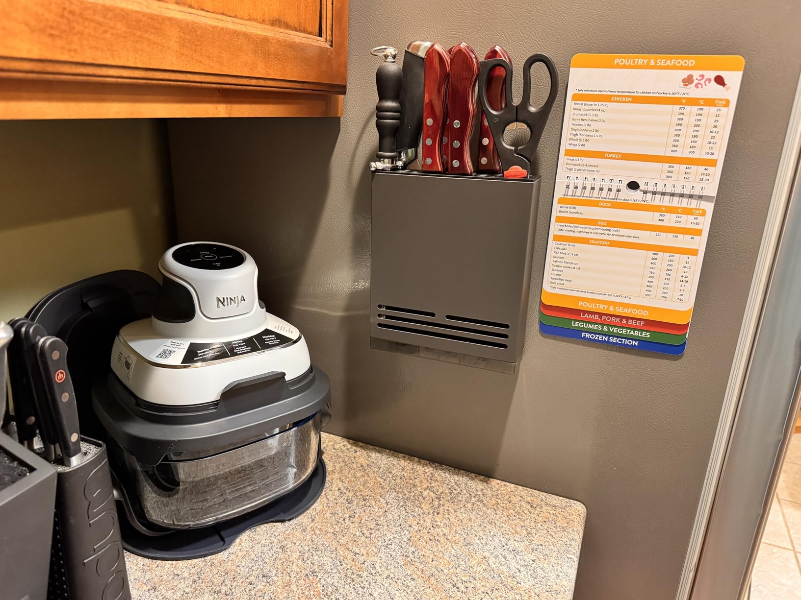 Air Fryer Cheat Sheet Magnets Booklet - Cooking Times Guide & Cookbook customer photo 2