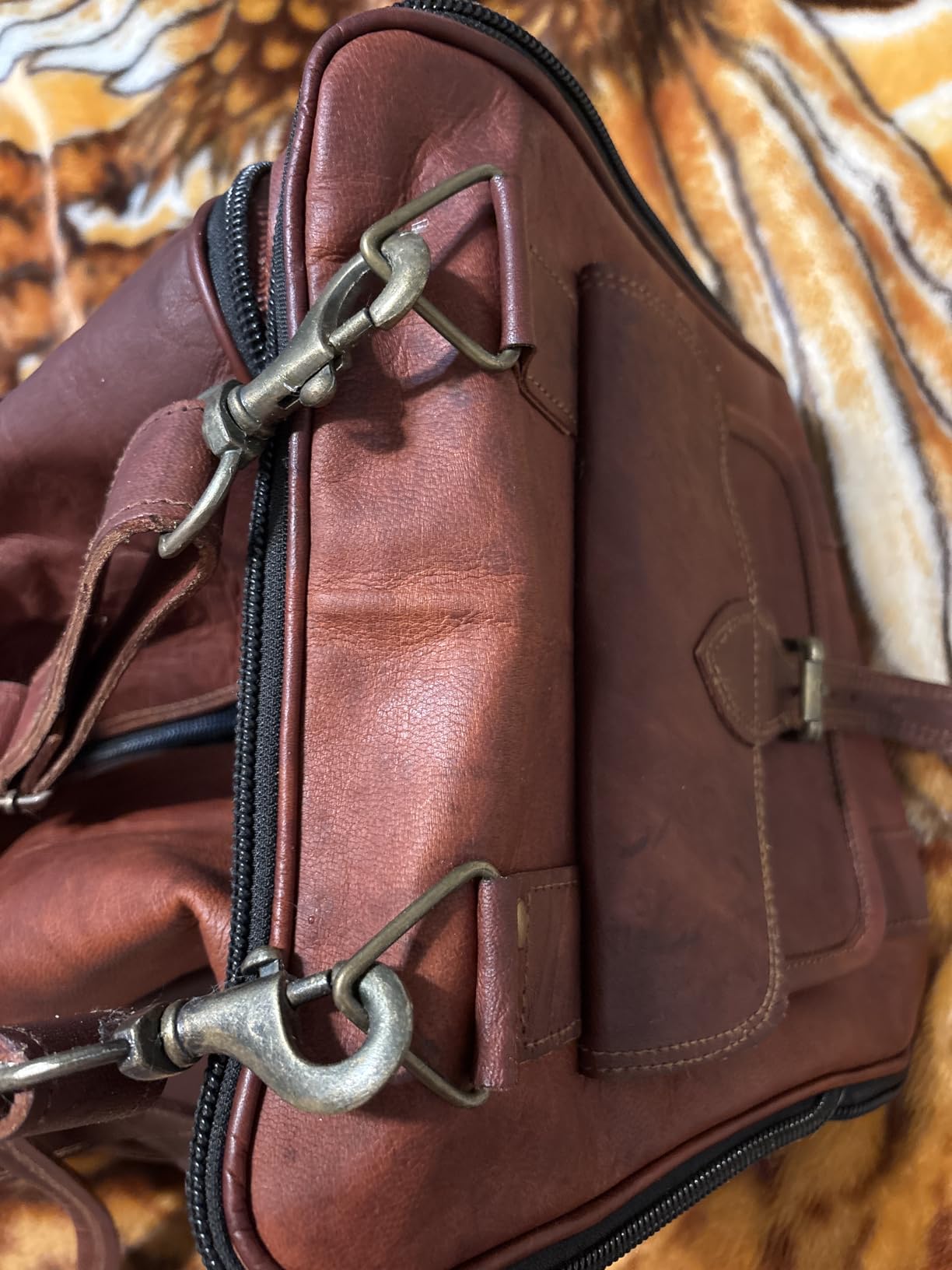 Genuine Leather Duffle Bag 24 Inch Handmade Vintage Travel Case Luggage Bags for Men, Overnight Carry On Duffel Bag Medium Weekender Gym Bag for Men and Women customer photo 1