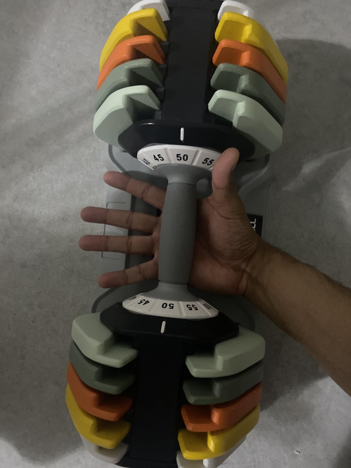 AOTOB Adjustable Dumbbell Set 25/55 Lbs (Pair) customer photo 1